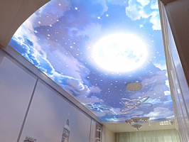 Натяжной потолок "Звёздное небо"
